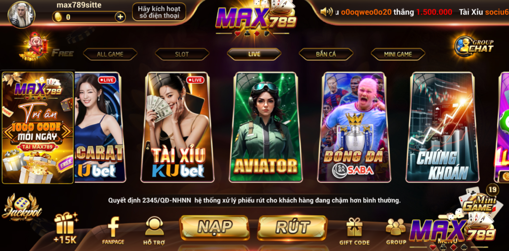 Giải đáp những thắc mắc của người chơi liên quan đến việc đăng nhập Max789

