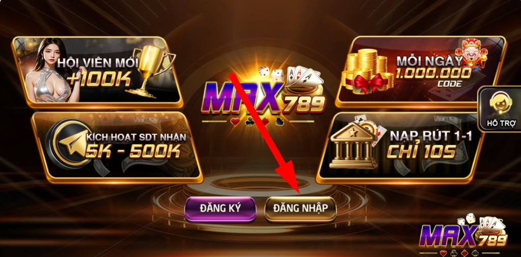 Truy cập vào cổng game để đăng nhập tài khoản 
