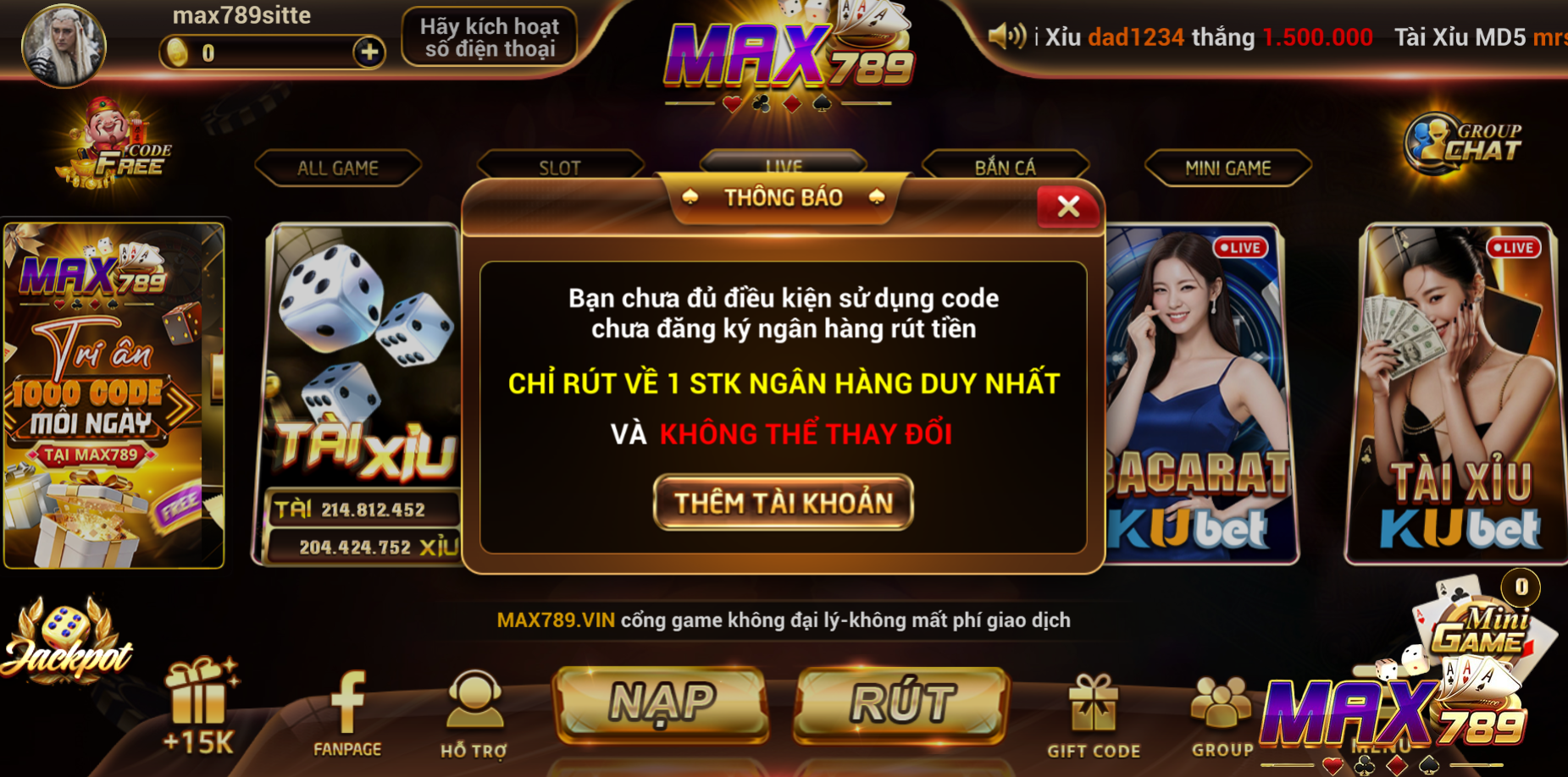 Max789 và những vấn đề người chơi thường quan tâm