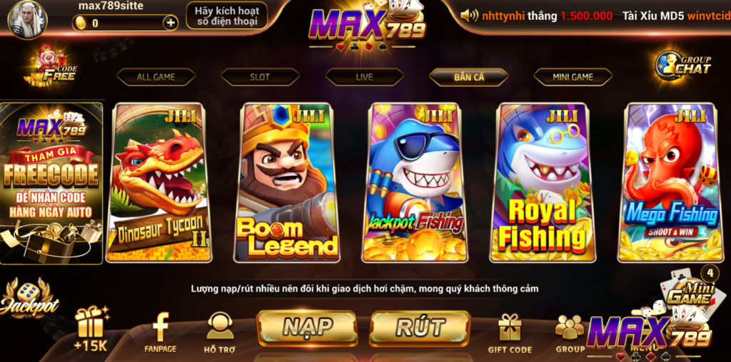 Vì sao người chơi cần nạp tiền Max789?