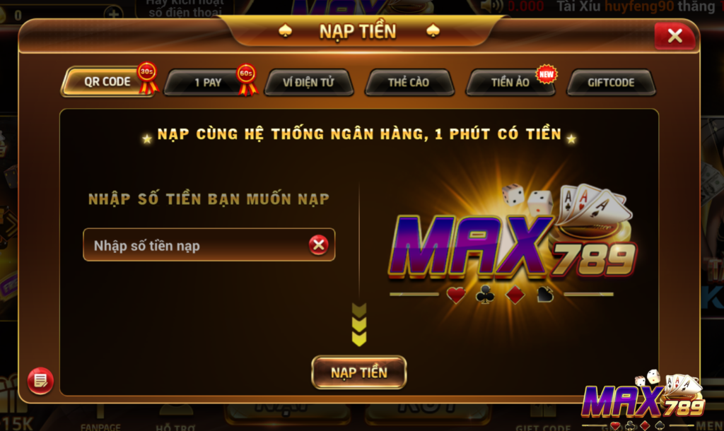 Lựa chọn giao dịch qua QR code