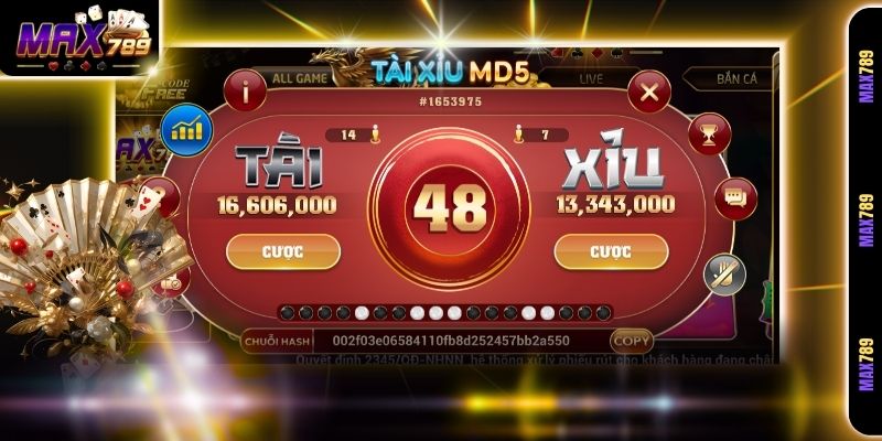 Tổng quan về giải trí tài xỉu MD5 Max789