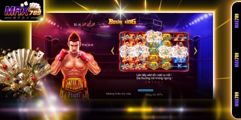 Trải nghiệm quay hũ rực lửa cùng Boxing King Max789